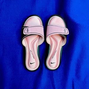 Nike Comfort Slide, Pink with Black, Women’s Size 9